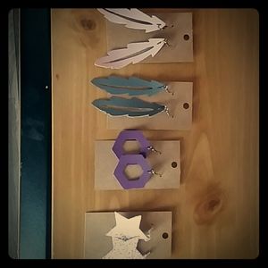 4 pairs of homemade earrings